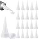 Zhehao 20 Pack e6000 Snip Tip Applicator Tips Cap for E6000 Craft Glue 3.7 Ounce Adhesive Tubes
