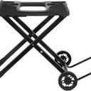 Weber Q Portable Cart Folding Grill Cart with Wheels for OnTheGo Cooking, AllTerrain with Secure Strap, Upright Lock Indicator & Durable Wheels