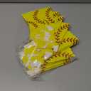 50 Pcs Softball Popcorn Boxes for Party Popcorn Buckets for Birthday Softball Theme Candy Treat Bags for Sports Party Birthday Supplies Decorations