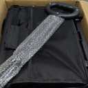 Collapsible Wagon with Wheels, 220 lbs Wagons Carts Foldable Wagon Cart with Flexible Handle, Lightweight Portable Folding Utility Grocery Shopping Cart for Grocery Sports Garden Camping (Medium, Black)