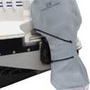 Explore Land Fade Resistant Full Outboard Motor Cover - Waterproof Upgraded Strong 600D Heavy Duty Boat Engine Covers Fit for Motor up to 30 HP, Grey