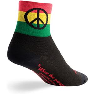 SockGuy, Peace, Classic Sock, Sporty and Stylish, 3 Inches - Small/Medium