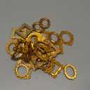 Vicenpal 60 Pcs Mini Gold Picture Frames Vintage Resin Tiny Photo Frame Antique Miniature Mini Vintage Picture Frame for Jewelry Display DIY Nail Photography Home Hotel Wedding Christmas Tree Decor