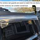 Original 4pcs Wind Deflector, Outside Mount Tape-On Rain Guards Set, Sunroof Side Window Visors Compatible with 2005-2009 Hummer H3 94501