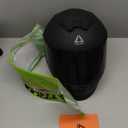 TRIANGLE Kids Motorcycle Helmets Youth Full Face Helmet Lightweight with 2 Visors DOT Approved (Large, Matte Black)