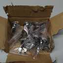 New Star Foodservice 27747 Triton/Ring-Clip Number Holder/Number Stand/Place Card Holder, Set of 12, 1.5-Inch, Black