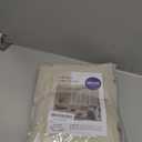 MIULEE Natural Light Beige Linen Semi Sheer Window Curtains - Elegant Solid Drapes Grommet Top - Voile Panels Linen Textured Panels for Bedroom Living Room (52" W x 84" L)