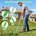 2 x Weed Puller Tool - Stand Up Weed Remover Tool with 4-Claw Steel Head, 50" Adjustable Stainless Steel Handle Weeder Tool, Easily Remove Weeds Without Kneeling
