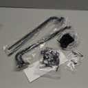 Mkono Hat Rack for Wall Baseball Cap Organizer Hanger with 30 Hooks Modern Metal Hat Holder Wall-Mounted Caps Display for Closet Door Bedroom Entryroom Laundry, Set of 2 (Black, Medium)