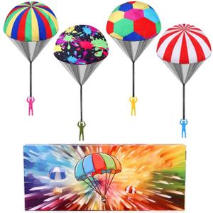 Parachute Toy for Kids, Outdoor Toys Flying Parachute Men, Inside & Outside Toys for or 3 4 5 6 7 8 9 10 11 12 Year Old, Easter Basket Stuffers for Kids Idea 2026 Unique Boys Party Favors