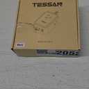 Flat Black Extension Cord, TESSAN Ultra Thin Power Strip with 3 USB Wall Charger (1 USB C), 3 Outlets Small Charging Station, 5 ft Slim Plug for Cruise Travel Office School Dorm Room Essentials