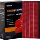 HIGHFLOW High Performance, Pre-Oiled Disposable Engine Air Filter PA9918X | Fits 2017-2025 Land Rover Discovery, 2014-2022 Range Rover Sport, 2010-2022 Range Rover, 2010-2013 LR4