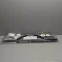 Black Shower Curtain Rod L Shaped, Curved Shower Rod 28-39 X 43-67 Inch, Adjustable Shower Rods for Bathroom, Stainless Drilling Heavy Duty Corner Shower Curtain Rods for Bathroom Tub