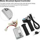 36V Controller, Ebike Controller, 1000W Motor Brushed Speed Controller with Locking Battery Display Throttle Twist Grip for EVO Electric Tricycle Elderly Electric Bike Mini Bike