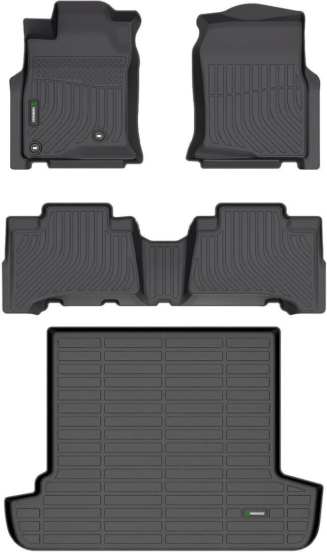 ANBINGOFloor Mats Fit for Toyota 4Runner(5 Seats) 2003-2009 & Cargo Liner All Weather Mats for Toyota 4Runner TPE Car Mat Rugs for 4Runner Rubber Trunk Carpet for 4Runner Automotive Accessories