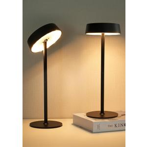 Cordless Lamp, Outdoor Waterproof, Dimmable Touch Control 3 Color Temperature, Battery Operated Portable, RGB, LED Memory Function, Rechargeable Table Lmap, Desk Lamp, Patio Dinning Restaurant Kitchen (Black)