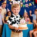 COSLAND Boys and Toddlers' Animal Print Shirt Kids Cotton Button Down Top, 2T-Large (S)