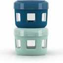 Ello Duraglass 4 Ounce Glass Condiment Container Set of 2