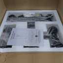 Black Chandeliers for Dining Room Light Fixture, Modern Farmhouse Chandelier, 8 Lights with Clear Glass Shade Industrial Hanging Lighting for Living Room Kitchen Island Bedroom