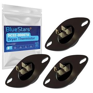 BlueStars UPGRADED DC32-00007A Dryer Thermistor DIRECT - Compatible with Samsung & Kenmore Dryers - Replaces PS4204984 AP4201716 N3S1-K41 2068429 PS2461163 EAP2461163 - Pack of 3