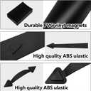 Eapele Magnetic Garage Door Decoration Kit Include Faux Windows Hinges and Handles Black