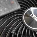 Dreo Fan for Bedroom, 13-Inch Oscillating Table Air Circulator Fan for Whole Room, 120 Tilt Adjustment, 28dB Ultra-Quiet, 70ft Powerful Airflow, 4 Speeds Desk Fans with Remote for Home, Office (Black)