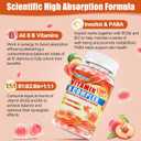Natural Methylated Vitamins B Gummies: Chewable Supplement Complex with B1 B2 B3 B5 B6 B7 B9 B12 Zinc Magnesium Ashwagandha for Daily Energy Support - for Vegan Work Adults(120Count)