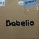 BABELIO 29-55 Inch Extra Wide Baby/Dog Gate, PressGuard P7, Metal Auto Close, Pressure Mounted Pet Door for Doorways, NO Need Tools and Drilling, with Wall Cups, White