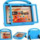 Fire HD 10 & HD 10 Plus Tablet Case for Kids(13/11th Gen, 2023/2021 Release)- Patamiyar Lightweight Shockproof Case with Screen Protector Handle Stand for Fire HD 10 Kids&Kids Pro -Blue