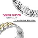 Stainless Steel Men Bands Compatible with Samsung Galaxy Watch 8 40mm 44mm Classic 46mm Replacement Metal Replacement Wristbands