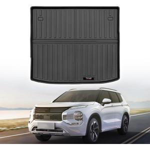 Custom Car Cargo Mats Trunk Liner All Weather TPE Protection Mat Accessories (for 2022-2026 Mitsubishi Outlander 5 Seat)