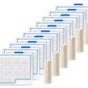 Medium Filter Cartridge Replacement Compatible with Aqueon QuietFlow LED PRO Power Filter Size 10/Power Filter Size 10/E Internal Power Filter Size 20 (16+10 Counts Ammonia Reducer Filter Pads)