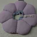 Cat Cone Collar,Cute Waterproof Cat Recovery Collar,Anti-Bite Lick Wound Healing Safety Elizabethan e Collar for Cats,Purple Flower All-Season Style