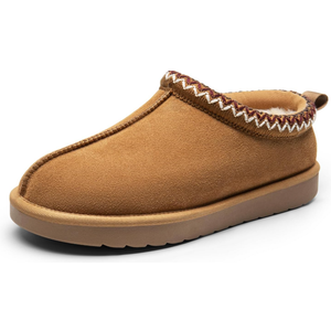 DREAM PAIRS Women's Fuzzy Cozy Slippers Genuine Suede Indoor Outdoor Fluffy Home Comfy Winter Slip On Cute Warm Memory Foam Furry Shoes Fuzzy Easy, Size 9