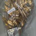 Giegxin 18 Inch Christmas Gold Bay Leaf Picks 6 Pcs Artificial Gold Christmas Decoration Bay Leaf Spray Stems Branch for Xmas Tree DIY Xmas Wreath Garland Home Decor