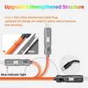 SWLIFL USB C to C Cable 5ft Chubby Silicone 4 in 1 USB C Charging Cable with LED Display and EVA Case Type C Fast Charging Cord & Data Sync,for Phone17 16 15 14 13 12Mac,Galaxy S25 S24 S23 S22