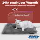Mora Pets Self Heating Cat Bed Self Warming Cat Bed Thick Thermal Pet Bed Mat 36 x 24 Inches Removable Washable Cover for Outdoor Indoor Cats and Dogs Fur Grey Large