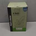 6 Inch Indoor Planter Pots with Drainage Hole and Tray Saucer,Flower Pots for Indoor Outdoor Garden Plants and Flowers, Multicolor, 5 Packs (Black)