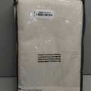 100% Blackout Shield Linen Blackout Curtains for Bedroom 96 Inches Long, Back Tab/Rod Pocket Living Room Drapes, Thermal Insulated Blackout Curtains 2 Panels Set, 50" W x 96" L,Cream