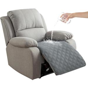 Genina Waterproof Recliner Chair Covers, Recliner Cover for Dog Pets Friendly, Washable Antislip Reclining Chair Cover Furniture Protector, Sofa Slipcover for Living Room(23.6inch/Dark Grey)