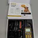 Dog Shock Collar with Remote, Dog Training Electric Collar, Waterproof Rechargeable, 1640ft Dog Shock Collar with LED Light, Beep, Vibration, Shock for Medium/Large 3 Electronic Collars Dogs