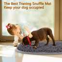 Snuffle Mat for Dogs, 17'' x 21'' Dog Sniffing Interactive Feeding Game Boredom, Puzzle Toys Encourages Natural Foraging Skills and Stress Relief Small/Medium/Large Dogs