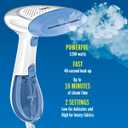 Conair Handheld Garment Steamer for Clothes, ExtremeSteam 1200W, Portable Handheld Design,White/Blue