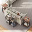 OLIXIS 3-Tier Small Side Table for Small Spaces, Bedroom Nightstand, 1 Pack