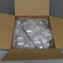 24 PCS Clear Ornament Ball,3.15 inch Transparent Flat Round Plastic Fillable Ball,Clear Fillable Balls with Silver Cap for Crafts,DIY,Christmas Tree Decoration