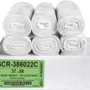 Aluf Plastics 55-60 Gallon Trash Bags - (Commercial 150 Pack) - Source Reduction Series Value High Density 22 Micron Gauge (equiv) - Intended Multipurpose (Clear)