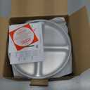 Elk and Friends Stainless Steel Divided Plates with Silicone Sleeve for Babies & Toddlers | Lids Included | Stay Put Suction | Dinner & Snack Plates | 4 Pack