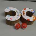 2 Pcs Kitty Toys Magic Organ Cat Scratching Board Toy for Indoor Cats Twisty Paws cat Toys Foldable Accordion Honeycomb Kitten curlz Cat Scratcher with Ball (2pcs)