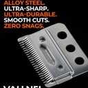 Professional 3-Hole Adjustable Clipper Blade Replacement Compatible with Wahl Designer, Senior, Cordless Designer, Pilot & Sterling Clippers, 13 mm Fade Blade (3 Pack)