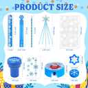 Winter Wonderland Party Favors Set with Snowflake Wands, Stamps, Pencils, Teen Party Supplies and Decorations (frozen party-122)